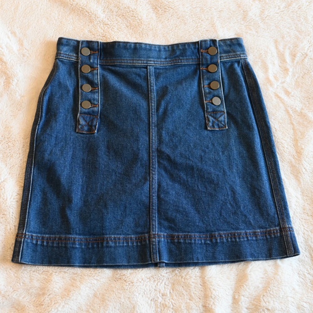 Loft sailor denim skirt, size 0
